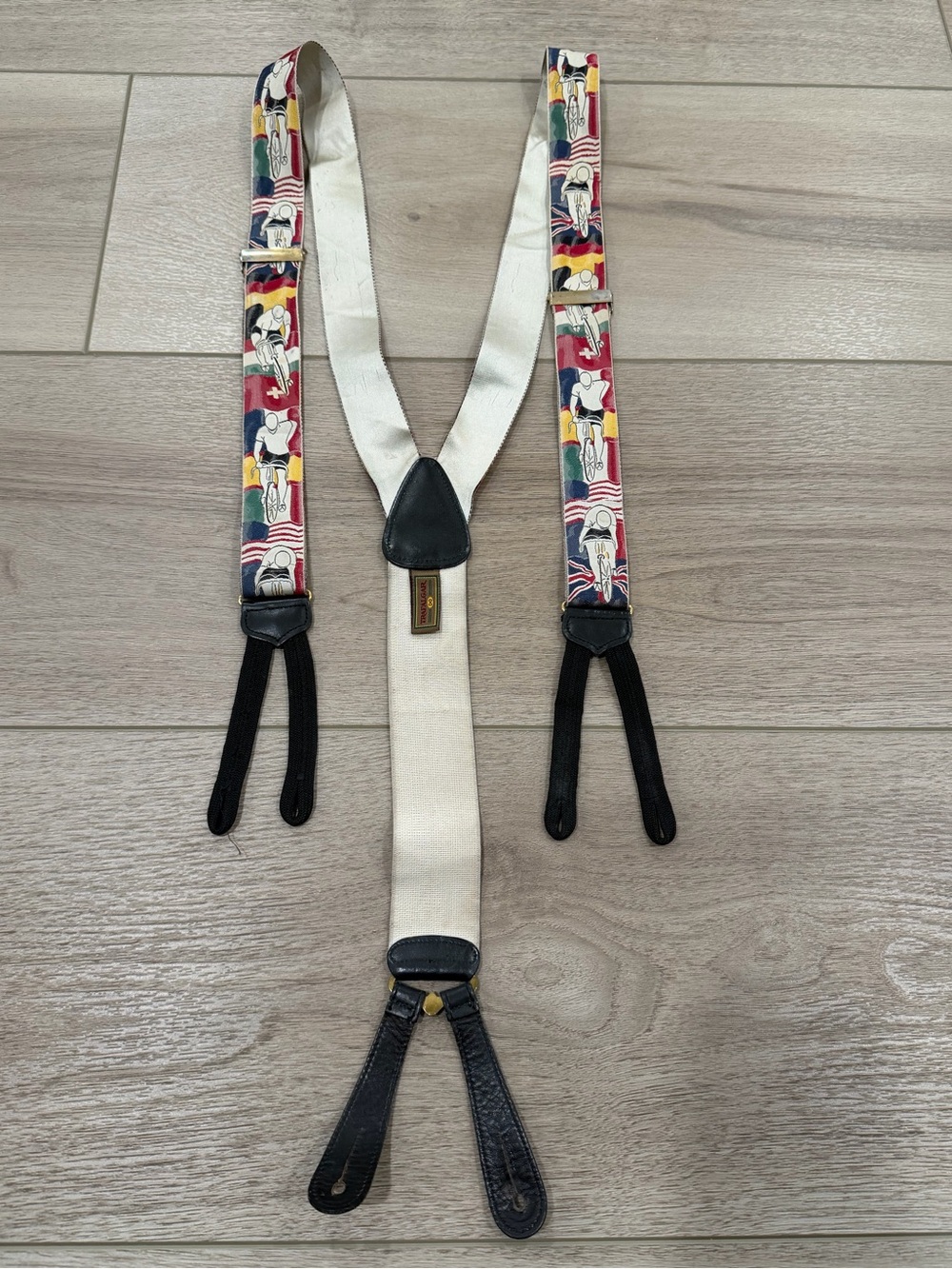 Vintage Limited Edition Trafalgar Braces Suspenders Olympic Cycling Road Race